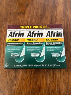 Afrin No Drip Severe Congestion Nasal Spray Triple Pack
