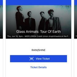 Glass Animals Tickets