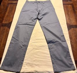 MEN’S HAGGAR H26 PREMIUM SLIM FIT CHINOS 28x30 Med. Grey (NEW)