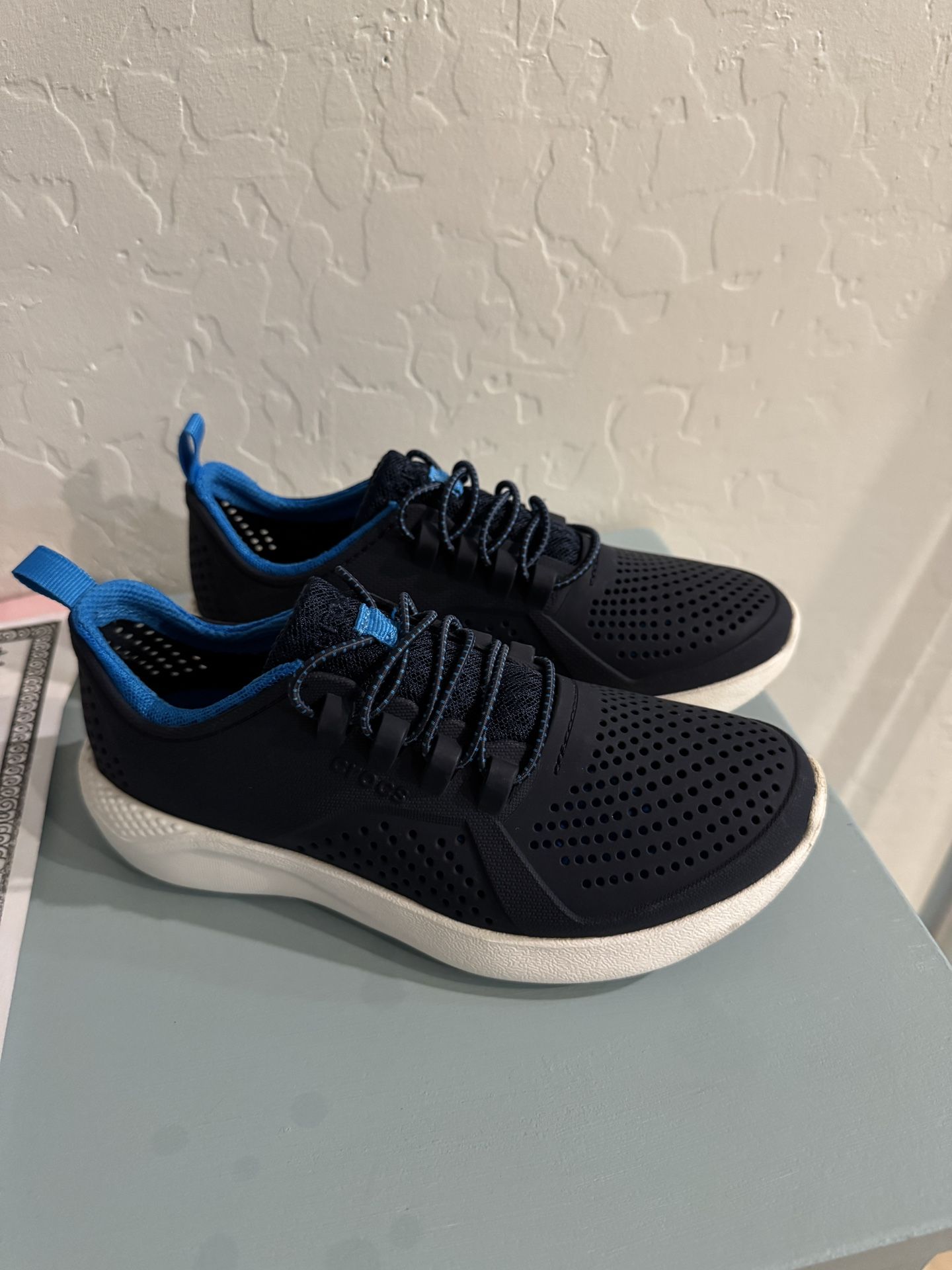 Navy Blue Crocs Literide (water Shoes)