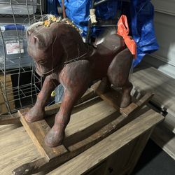Antique Wood Horse 