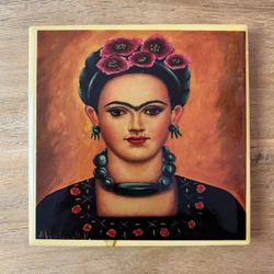 Frida Kahlo Portrait Tile Coaster