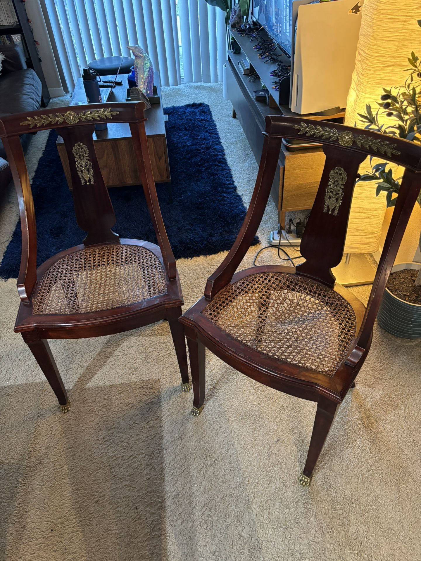 Vintage Gold Plated Chairs