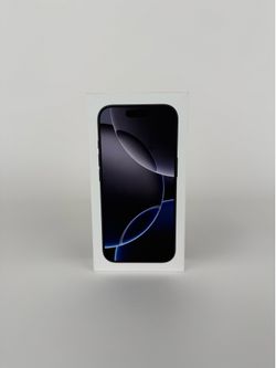 iPhone 16 Pro 128GB – Black Titanium – Factory Unlocked – Sealed