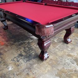 Pool Table 8ft ( Free Delivery & Set Up & New Color Felt Of Your Choice ) 