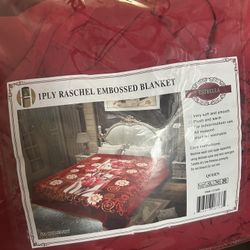 Raschel embossed Blanket