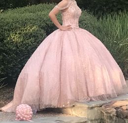 Morilee 15 dress, Crown & Bouquet/packet