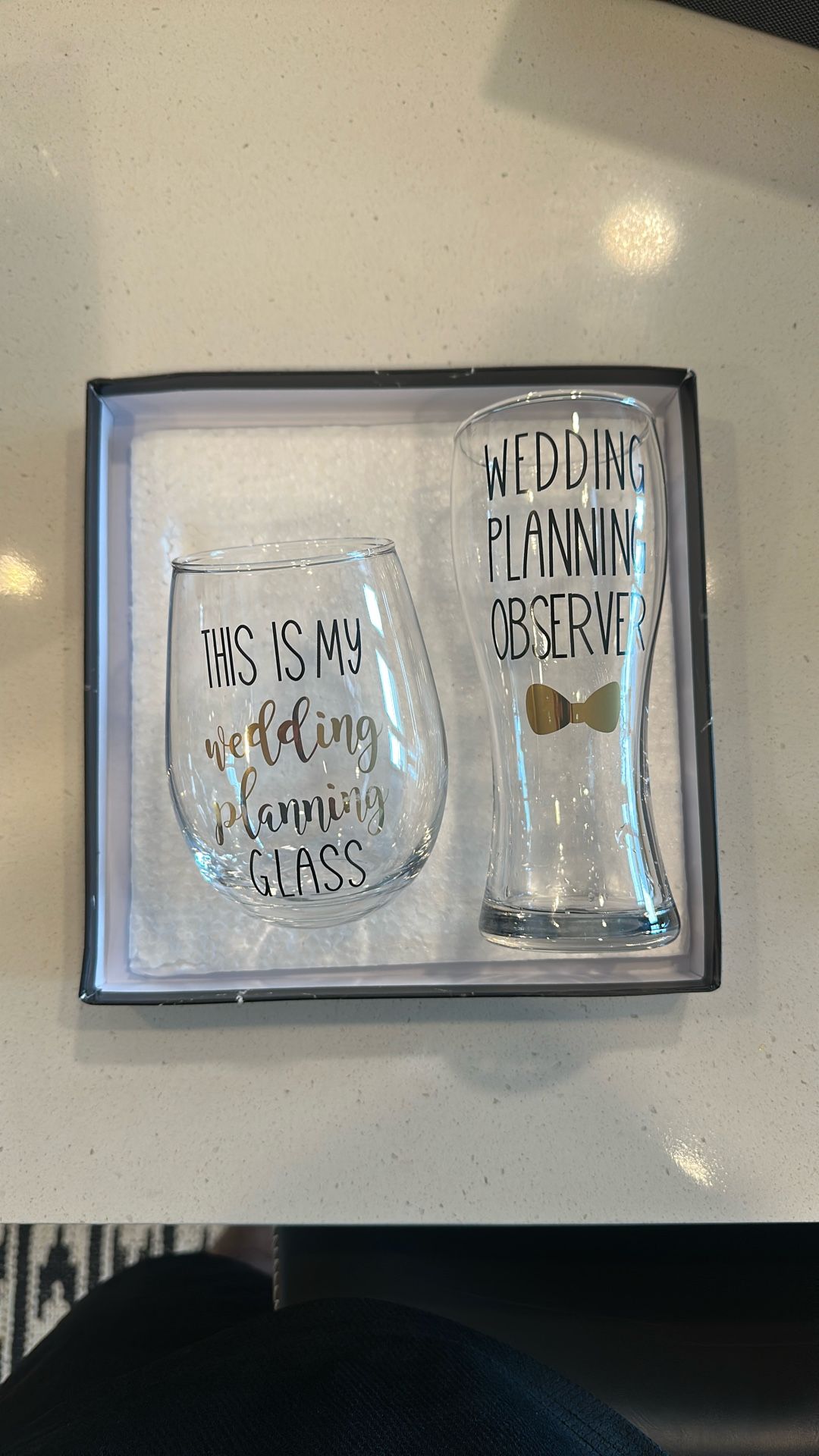 Engagement Glass Gift