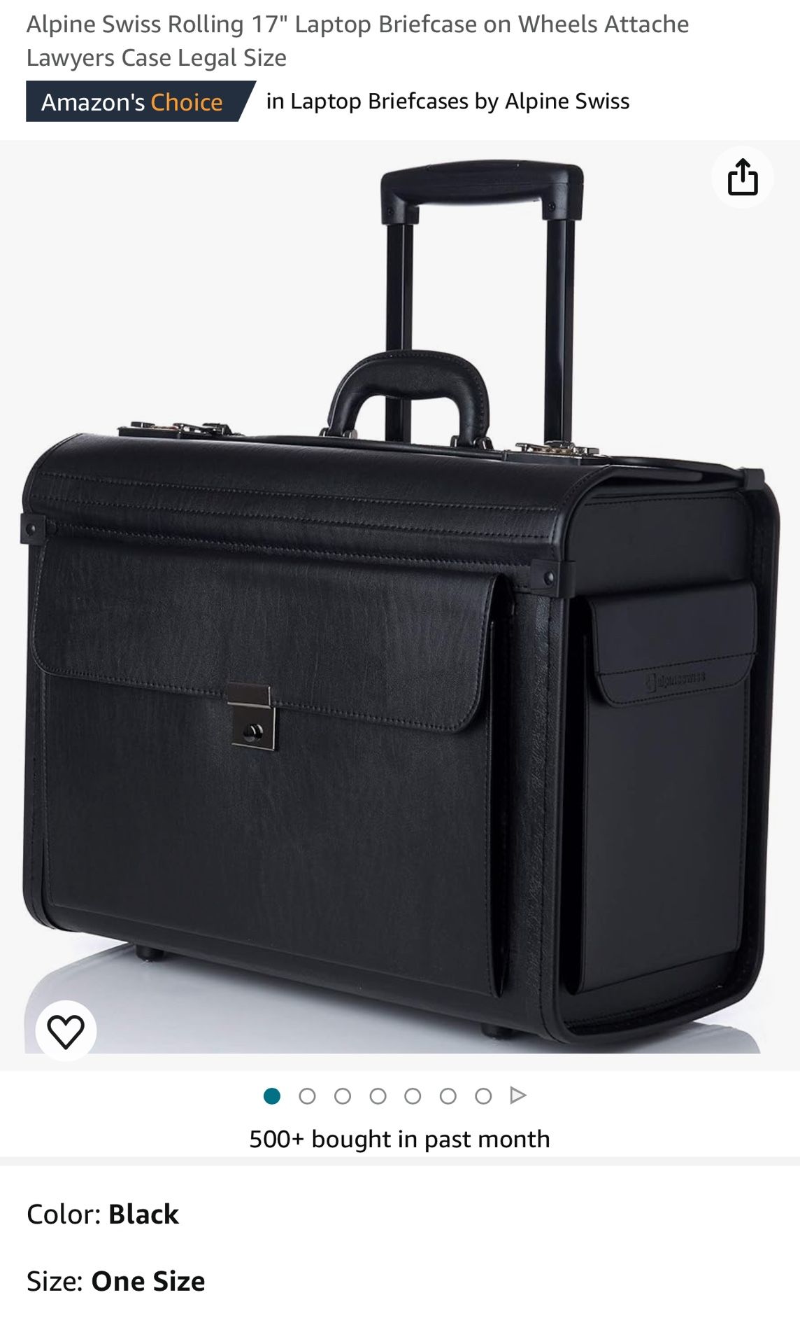 Alpine Swiss Rolling briefcase