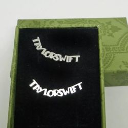 Taylor Swift Swiftie Custom Made 3D Stainless Earrings Wear To Concert on Tour