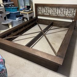 Custom Solid Wood Queen Bed Frame 