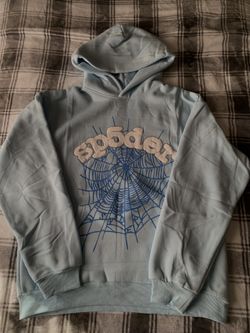 Sp5der Hoodie Blue Large
