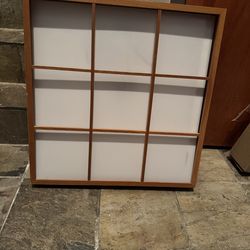 Square decorative light fixture - fluorescent