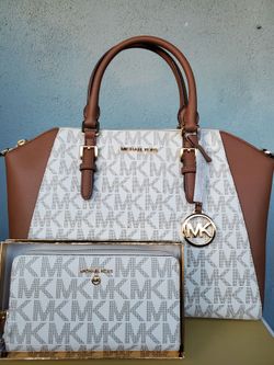Michael Kors Large Satchel And Matching Wallet