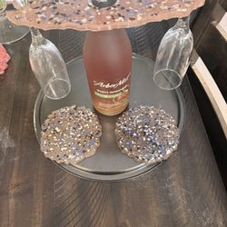 Epoxy Place Mats, Coaster And Wine Glass Holder