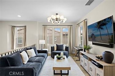 Beautiful Custom Extra Deep Sofa with Throw Pillows