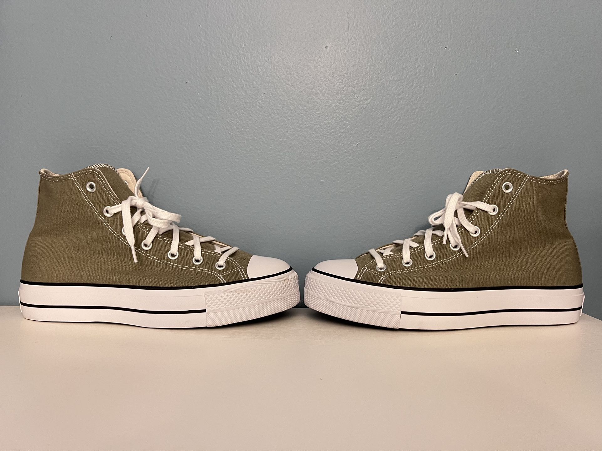 Converse Chuck Taylor Platform Canvas Military Green Size W11 M9.5