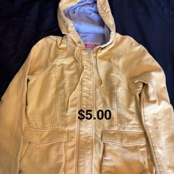 Yellow Hoodie. Size large