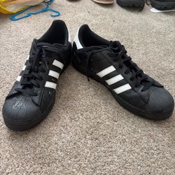 Adidas Superstar Black Low-Top Sneakers
