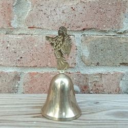 Vintage Brass Angel Bell 