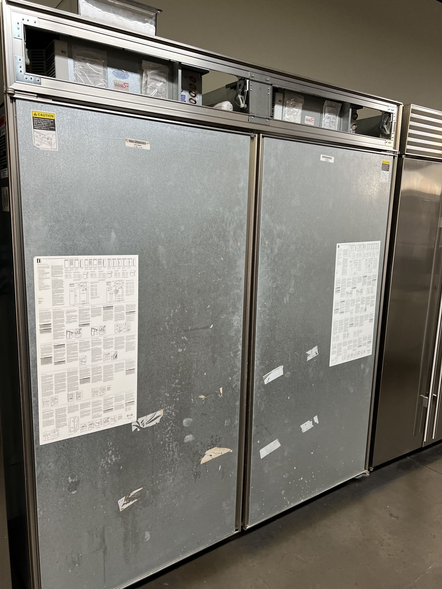 SUB ZERO 72”WIDE PANEL READY REFRIGERATOR/FREEZER BUILT IN