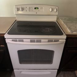 White Electric Stove
