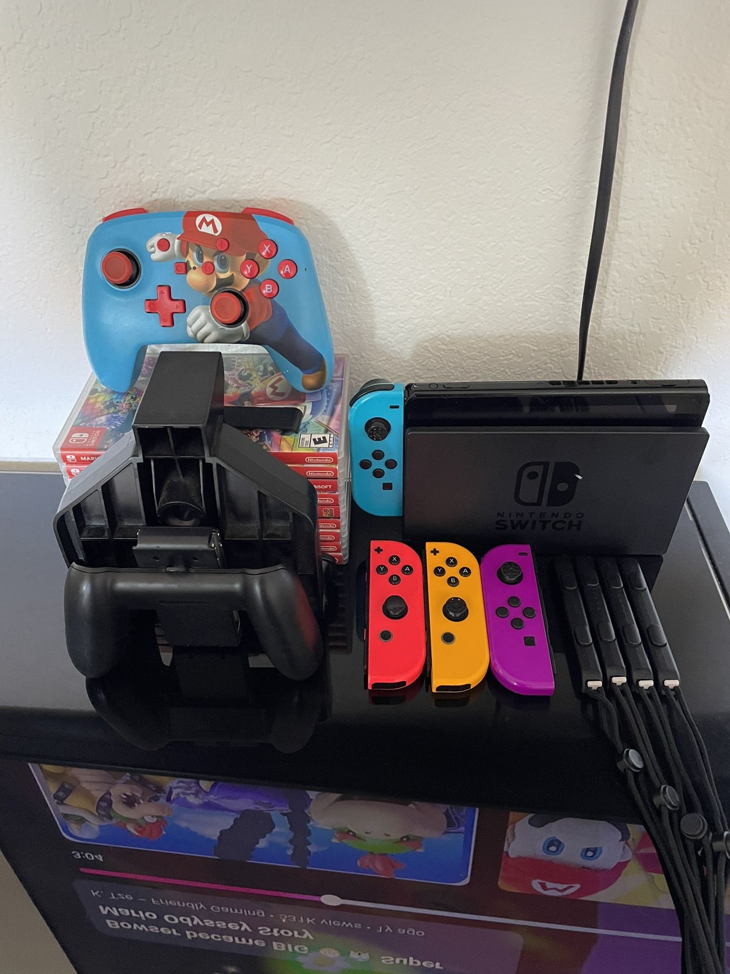 Nintendo Switch W Games And Controllers