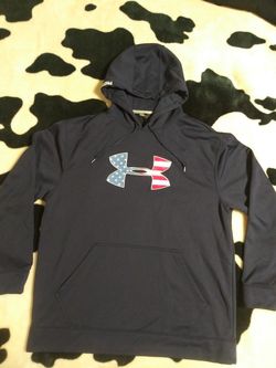 Under Armour US flag Hoodie. Large