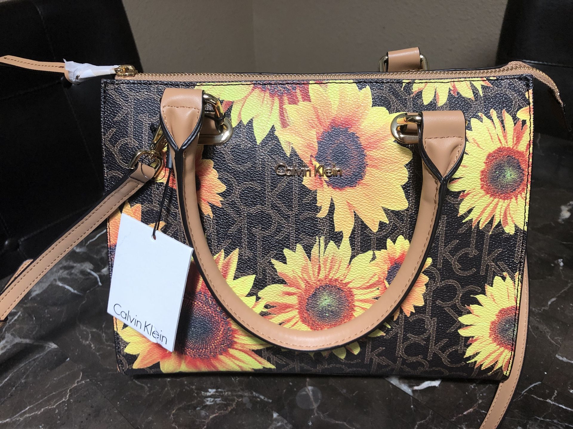 Calvin Klein sunflower handbag