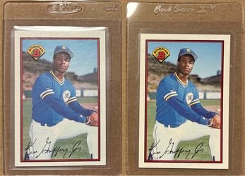 1989 Bowman Ken Griffey Jr. Rookie Cards (2)