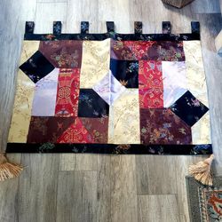 Asian Block Print Fabric Wall Hanging
