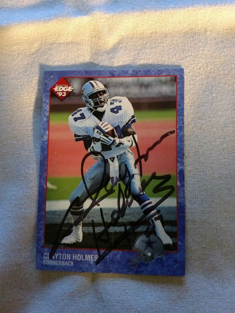 Clayton Holmes Autographed Trading Card