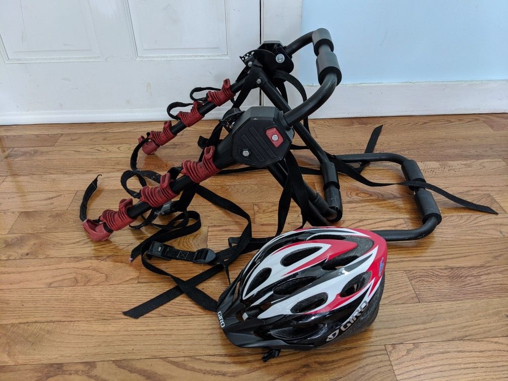 Bell Bike Rack and Bike Helmet