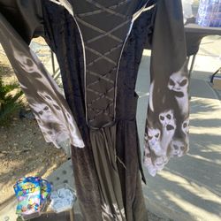 Young Girl Hallowen Dress With Hoodie 