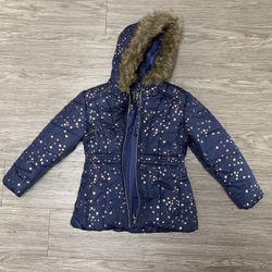Girls puffer coat size 5/6