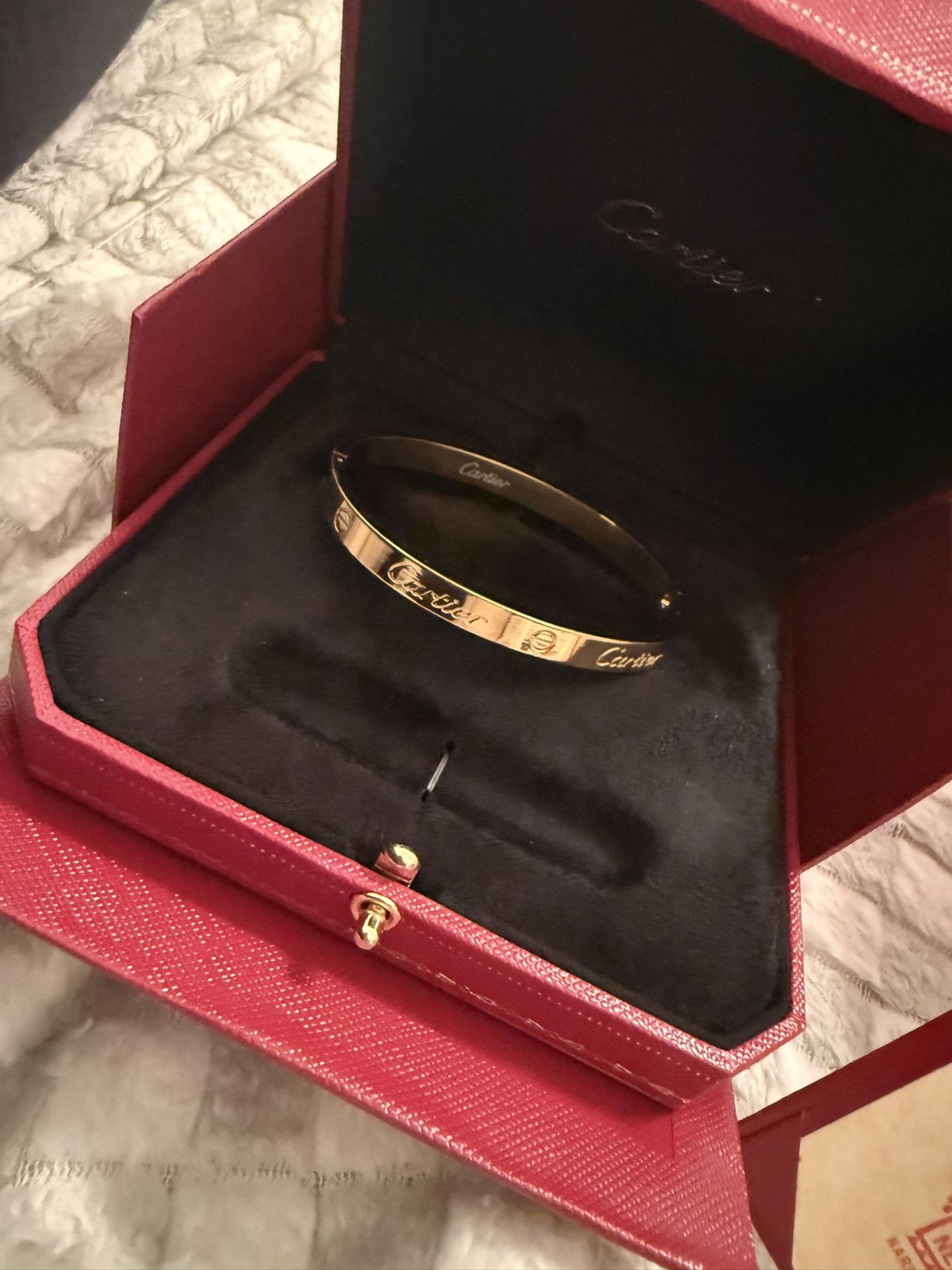 Gold Cartier bracelet