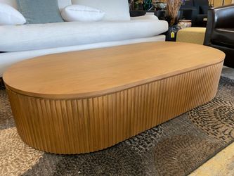 RESTORATION HARDWARE Byron Light Oak Coffee Table
