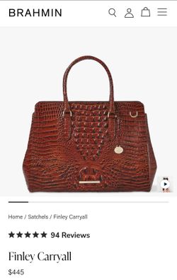 BRAHMIN
Melbourne Collection Finley Carryall Satchel Bag