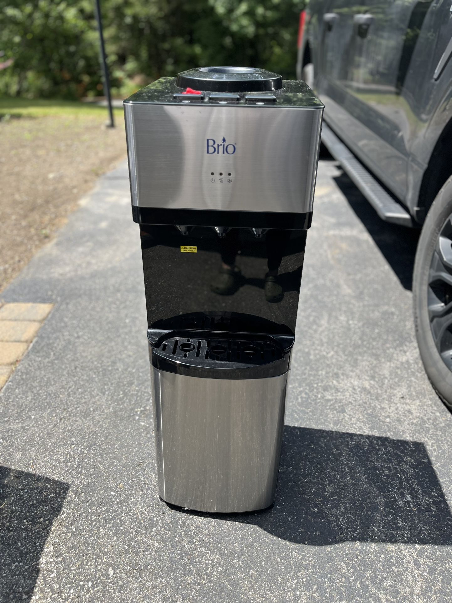 Brio Limited Edition Top Loading Water Cooler Dispenser - Hot & Cold Water, Child Safety Lock, Holds 3 or 5 Gallon Bottles - UL/Energy Star Approved