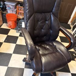 Leather Reclining Office Chair