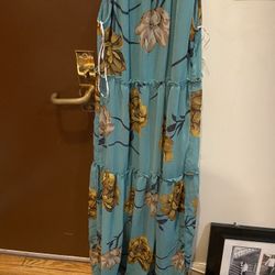 Long Flowers Dress 