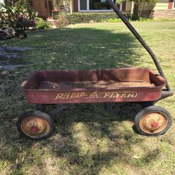 Vintage Red Flyer Wagon 