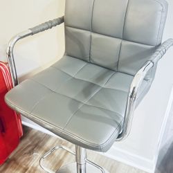 Modern Swivel Bar Stool – Gray