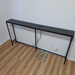 63" Console Table With Outlets