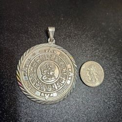Mayan Pendant Silver 