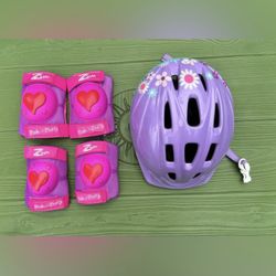 Bike Helmet, and KNEE PADS, 2 ELBOW.. Size: 3-5 ages