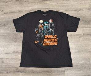 My Hero Academia World Hero’s Mission Tee Men’s Size Extra Large