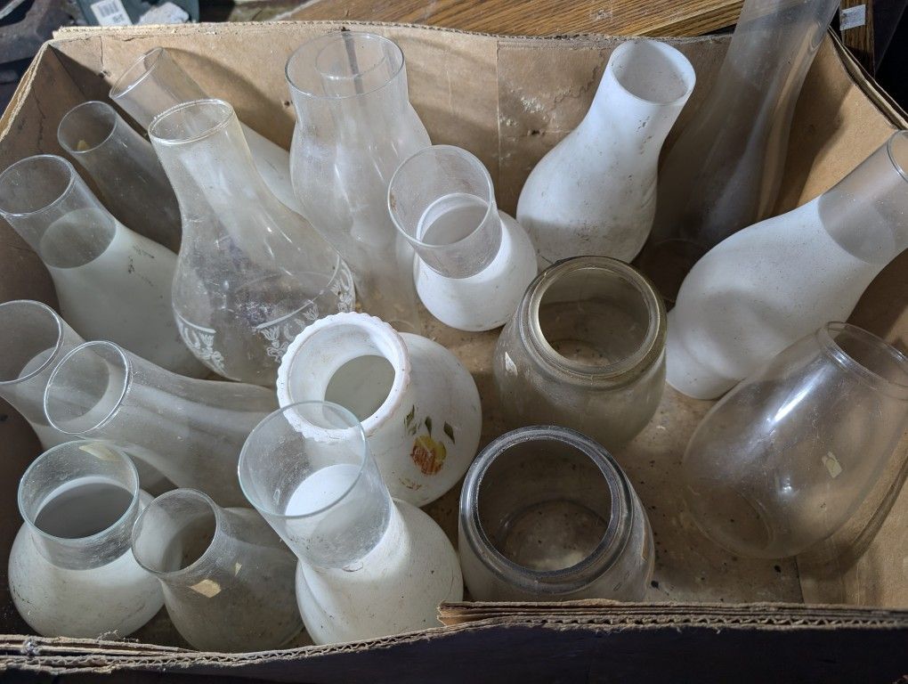 Glass Hurricane Oil Lamp Chimney Globes. Take your pick $4.00 ea. West or East