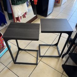 VASAGLE C-Shaped End Table Set of 2, Small Side Table 