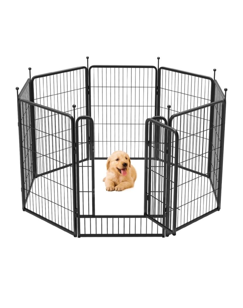Rollick Dog Playpen for Yard, RV Camping│Patented, 40 inch 8 Panels